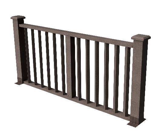 Декоративное ограждение из ДПК GRINDERDECO Бруклин в цвете венге. купить в Ростове-на-Дону