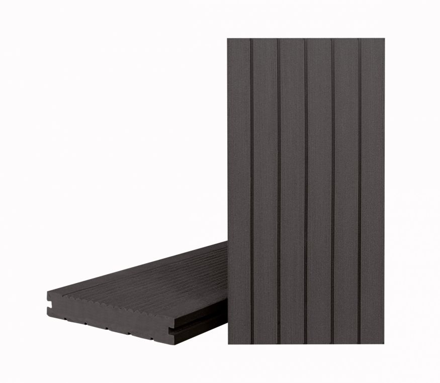 Террасная доска ДПК Terrapol Классик (Полнотелая с пазом) Чёрное дерево купить в Ростове-на-Дону