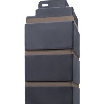 Угол наружный Кирпич облицовочный 3D, Мокрый асфальт