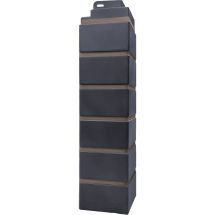 Угол наружный Кирпич облицовочный 3D, Мокрый асфальт