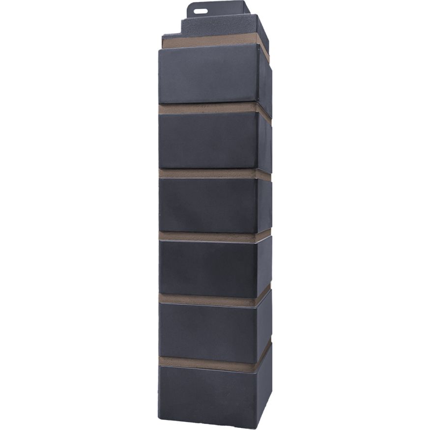 Угол наружный Кирпич облицовочный 3D, Мокрый асфальт купить в Ростове-на-Дону