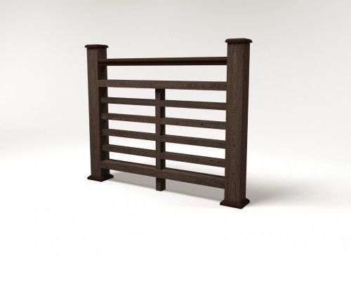 Ограждение из ДПК FG4 в цвете венге купить в Ростове-на-Дону