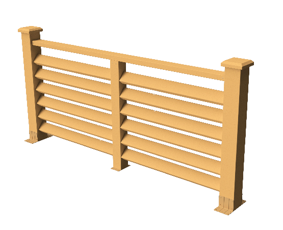 Декоративное ограждение из ДПК GRINDERDECO Босфор цвет песчаник купить в Ростове-на-Дону