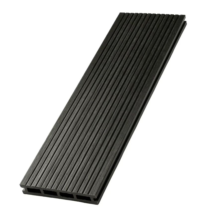 Террасная доска ДПК NanoWood New 3D тиснение + вельвет Графит купить в Ростове-на-Дону