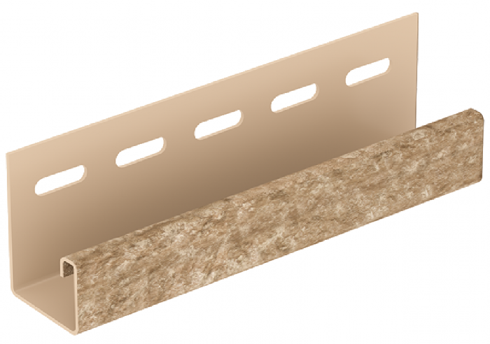 J-планка Ю-Пласт Стон Хаус Кварцит, Тёмно-Бежевый купить в Ростове-на-Дону