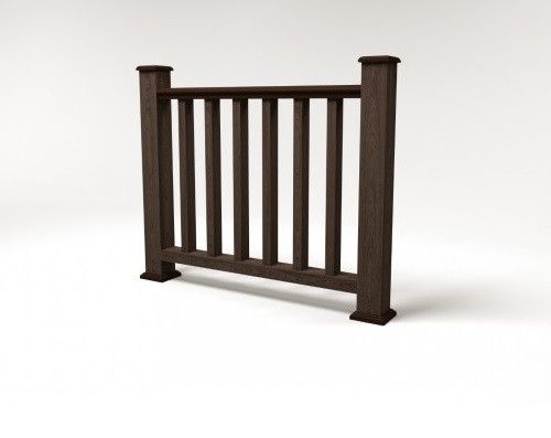 Ограждение из древесно-полимерного композита FG5 цвет венге купить в Ростове-на-Дону