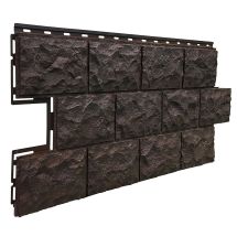 Фасадная панель FineBer Доломит, Тёмно-коричневый