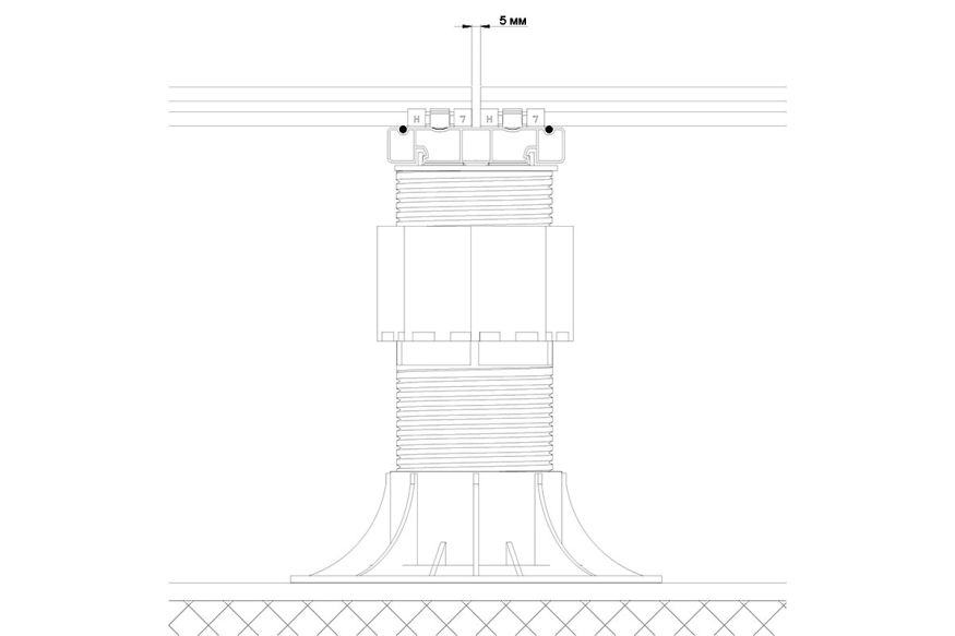 Лага Алюминий Holzhof HILST JOIST стыковочная SLIM MAX купить в Ростове-на-Дону