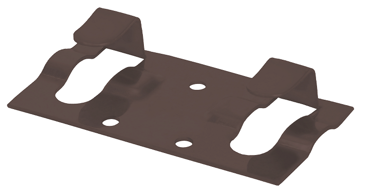 Кляймер начальный Grinder для установки наличника коричневого цвета. купить в Ростове-на-Дону