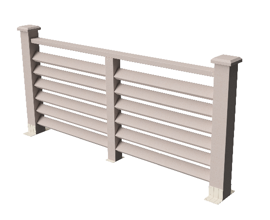 Декоративное ограждение из ДПК GRINDERDECO Босфор в цвете выбеленый дуб купить в Ростове-на-Дону