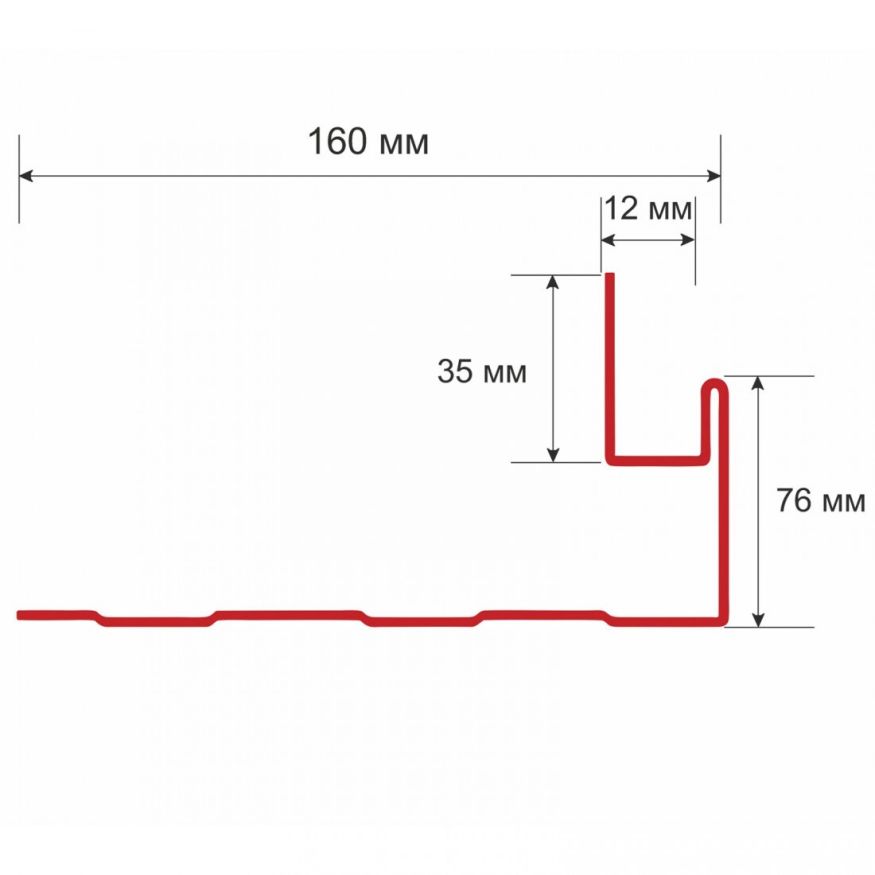 Приоконный профиль для сайдинга, белый купить в Ростове-на-Дону