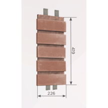 Наличник Обрамление высотой 5 кирпича КАНЬОН Гладкий кирпич