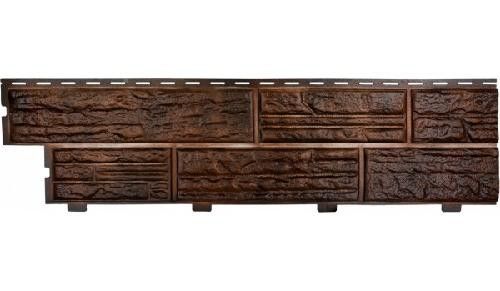 Формованный сайдинг Альта Профиль Сланцевая порода, Коричневый купить в Ростове-на-Дону