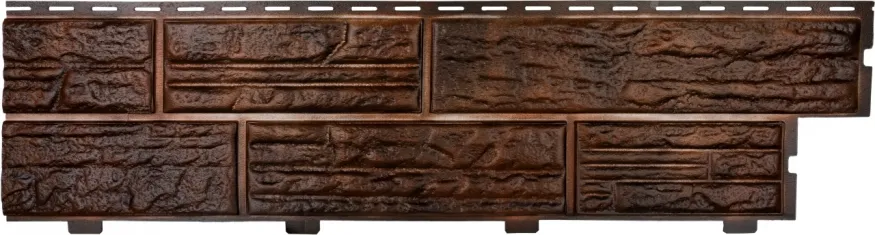 Формованный сайдинг Альта Профиль Сланцевая порода, Коричневый купить в Ростове-на-Дону