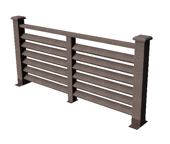 Декоративное ограждение ДПК GRINDERDECO Босфор в цвете венге купить в Ростове-на-Дону