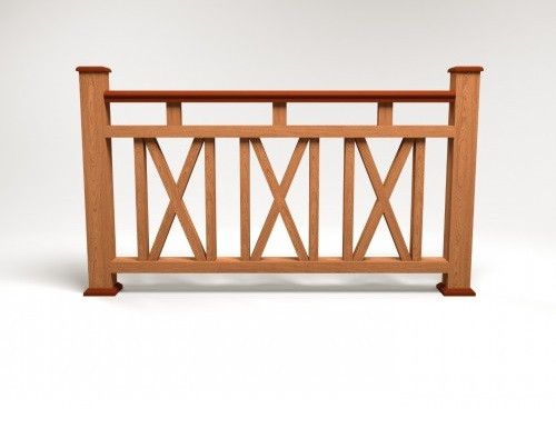 Ограждение из древесно-полимерного композита FG3 терракотового цвета. купить в Ростове-на-Дону