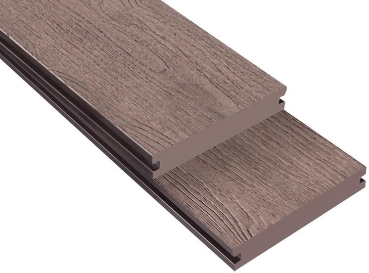 Террасная доска ДПК Outdoor 3D полнотелая NEVADA/CALIFORNIA BROWN коричневый микс. купить в Ростове-на-Дону
