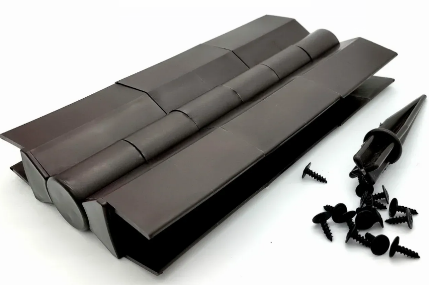 Поворотный угловой элемент из пластика для доски 225х30 мм из ДПК коричневого цвета Holzhof (угол от 60° до 300°) купить в Ростове-на-Дону