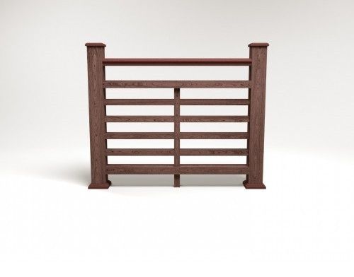 Ограждение из ДПК FG4 коричневое купить в Ростове-на-Дону