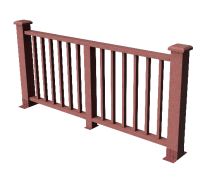 Декоративное ограждение из ДПК GRINDERDECO Альма Мербау