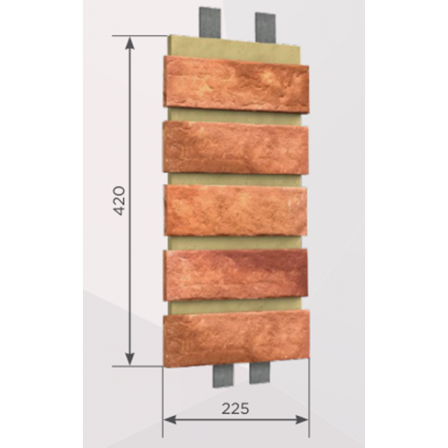 Наличник Обрамление высотой 5 кирпича КАНЬОН Мюнхенский кирпич купить в Ростове-на-Дону