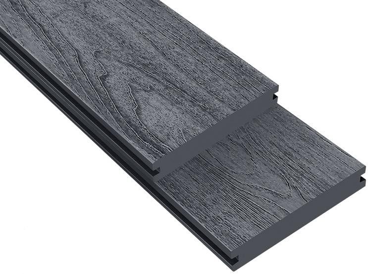 Террасная доска ДПК Outdoor 3D полная NEVADA/CALIFORNIA черного цвета. купить в Ростове-на-Дону