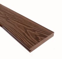 Террасная доска ДПК Terrapol Смарт 3D (полнотелая с пазом) Орех Милано