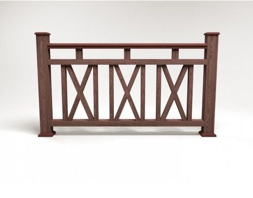 Ограждение из ДПК FG3 коричневое купить в Ростове-на-Дону