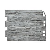 Фасадная панель Fineber, Скол 3D, Светло-серый цвет