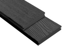 Террасная доска DPK Outdoor 3D полнотелая STORM/OCEAN BLACK черного цвета