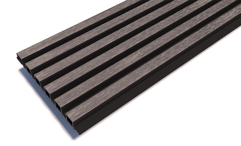 Реечные панели Woodwex, Lines Ultra, Smoke gray купить в Ростове-на-Дону