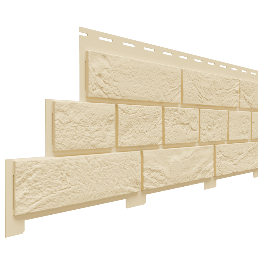 Фасадная панель Доломит, Кирпич Славянка, цвет Шампань купить в Ростове-на-Дону