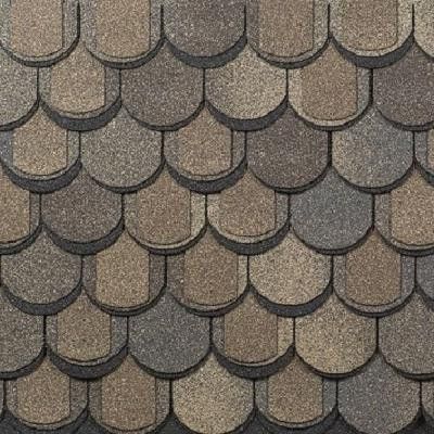 Трехслойная ламинированная черепица Shinglas, Атлантика, цвет Мадейра купить в Ростове-на-Дону