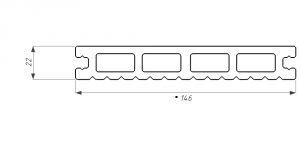 Террасная доска WOODVEX Select из ДПК в цвете Терракота купить в Ростове-на-Дону