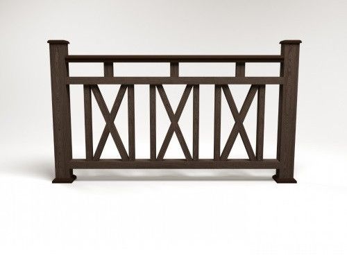 Ограждение из ДПК FG3 цвета венге купить в Ростове-на-Дону