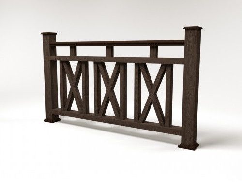 Ограждение из ДПК FG3 цвета венге купить в Ростове-на-Дону