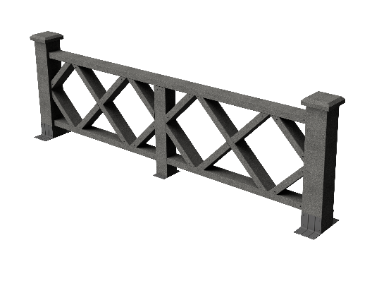 Декоративное ограждение из ДПК GRINDERDECO Миллениум в цвете серый базальт. купить в Ростове-на-Дону