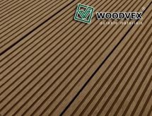 Террасная доска WOODVEX Select из ДПК темно-коричневого цвета