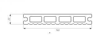 Террасная доска WOODVEX Select из ДПК темно-коричневого цвета купить в Ростове-на-Дону