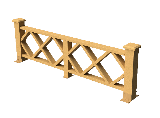 Декоративное ограждение из ДПК GRINDERDECO Миллениум песчаник купить в Ростове-на-Дону