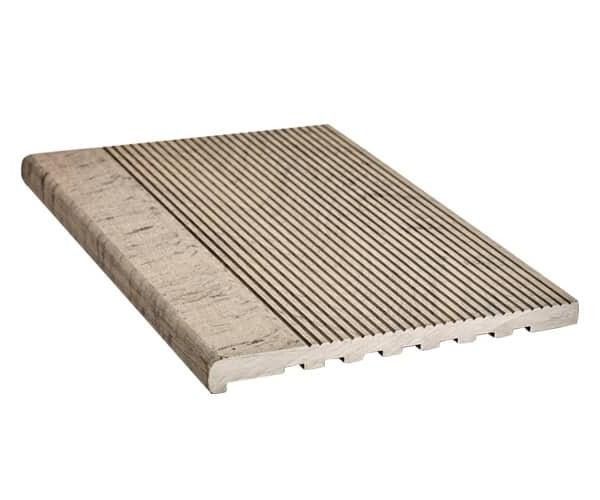 Ступень из ДПК Dortmax в цвете серый дымчатый купить в Ростове-на-Дону