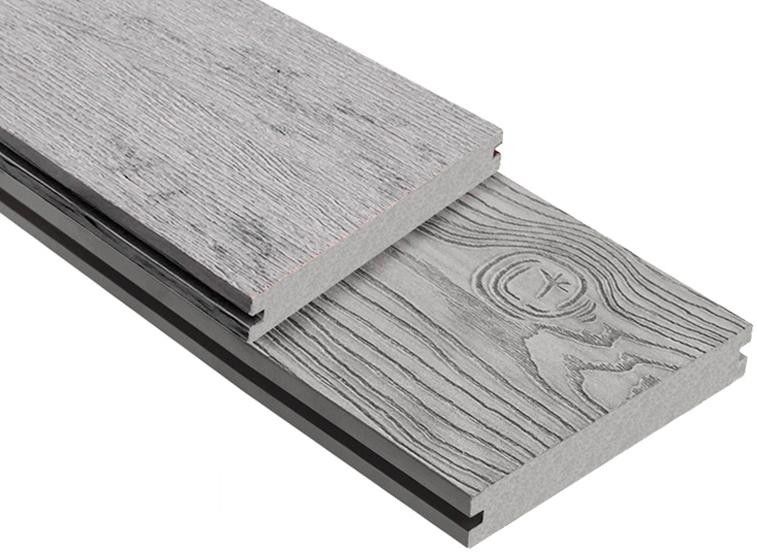 Террасная доска ДПК Outdoor 3D полнотелая STORM/OCEAN GREY, серый микс. купить в Ростове-на-Дону