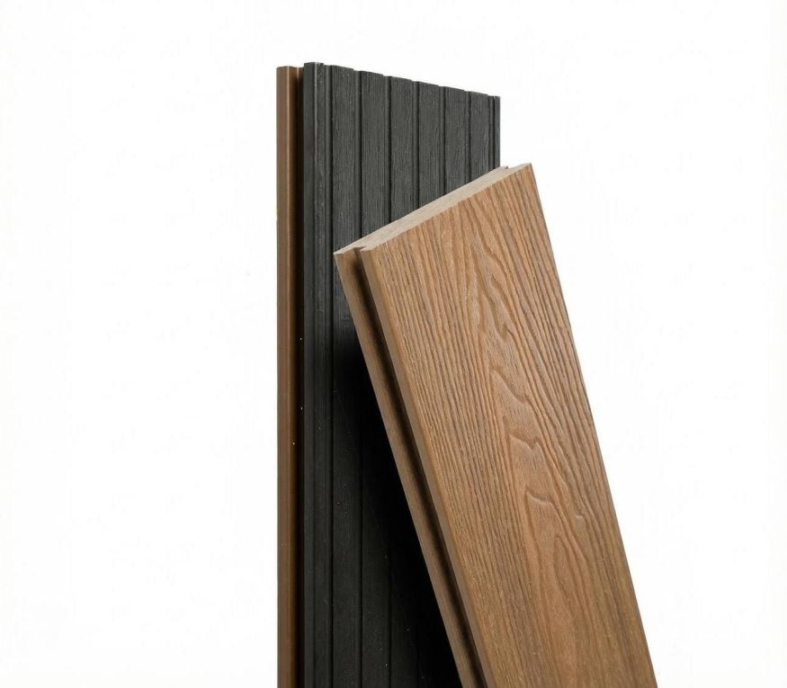 Террасная доска Экодекинг Скай коэкструзия полнотелая, Тик купить в Ростове-на-Дону