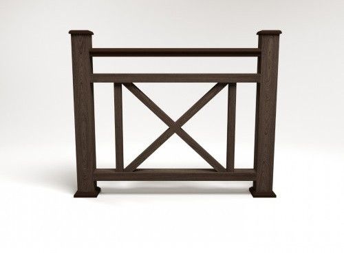 Ограждение из ДПК FG2 цвета венге купить в Ростове-на-Дону