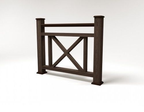 Ограждение из ДПК FG2 цвета венге купить в Ростове-на-Дону