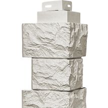 Наружный угол FineBer Дикий камень, Жемчужный