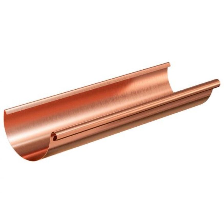 Водосточный желоб Aquasystem из меди, длина 3.00 м, размер 125/90. купить в Ростове-на-Дону