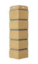 Угол наружный Grand Line, Состаренный кирпич Design, Песочный, шов RAL 7006 