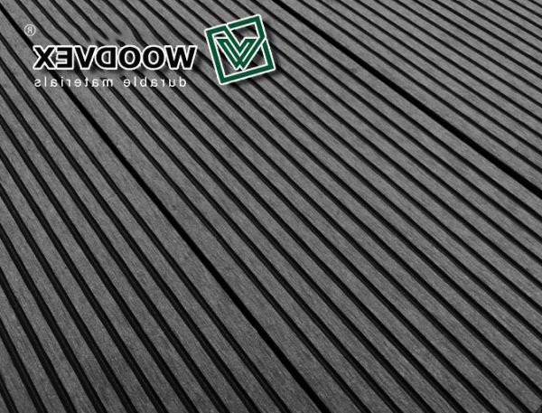 Террасная доска WOODVEX Select из ДПК в цвете Графит купить в Ростове-на-Дону