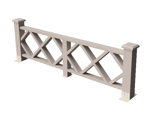 Декоративное ограждение из ДПК GRINDERDECO Миллениум, выбеленный дуб купить в Ростове-на-Дону